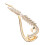 Κλιπ μαλλιών γαλλικού τύπου Barrette Golden Alloy 1 τεμάχιο 5