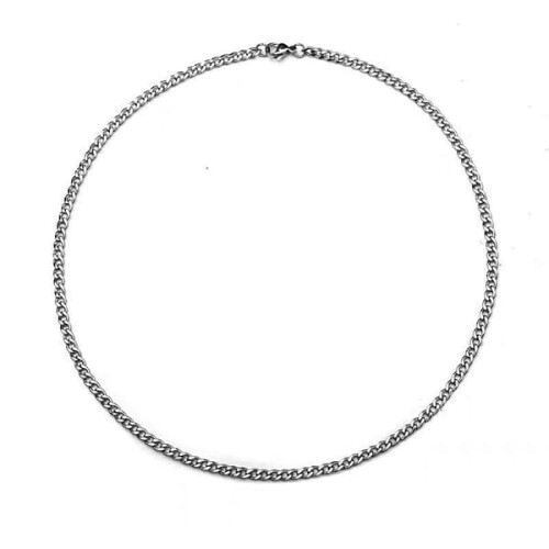Armor Link Necklace Steel 3mm 55cm 2
