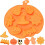 Halloween silicone candy mold pumpkin ghost bat 6 pcs 2