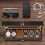 Men's Watch Storage Box Solid Wood 6-Compartment 31x20x8 cm 2