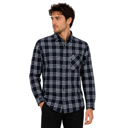 Hugo Boss Hugo Boss Mens Plaid Regular Long-Sleeved Shirt 1