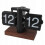 Vintage Tilting Table Clock Black 24-Hour Non-Slip Base 5