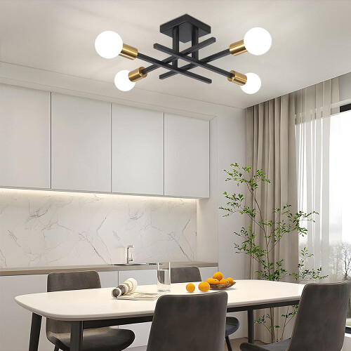 LED Ceiling Light Chandelier Living Room  Dimmable Modern Lamp Lights 2