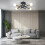 LED Ceiling Light Chandelier Living Room  Dimmable Modern Lamp Lights 2