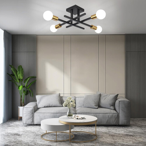 LED Ceiling Light Chandelier Living Room  Dimmable Modern Lamp Lights 1