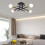 LED Ceiling Light Chandelier Living Room  Dimmable Modern Lamp Lights 9