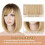 Blonde wig with bangs 14 inches 2