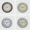 Vintage quartz wall clock copper finish 30 cm silent with 3
