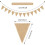 Jute bunting garland 15 meters 48 triangular flags 2