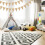 Jute bunting garland 15 meters 48 triangular flags 4