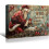 Quadro de Natal com Papai Noel em Tela 18x12 polegadas 1