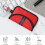 Anti-RFID car key case set of 2 3