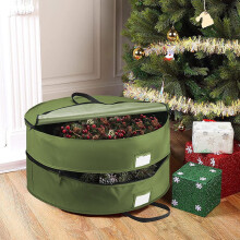 Aufbewahrungstasche für Weihnachtskränze, grün, Größe A