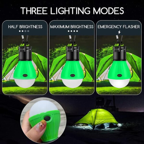 Camping lantern LED portable battery-powered 6 pcs 2