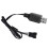 7,4V litiumbatteri USB-opladerkabel SM4P-adapter 1
