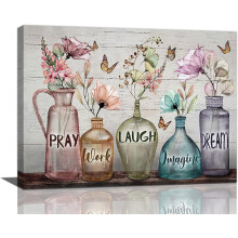 Quadro decorativo em tela, 30x40cm (12x16 polegadas), com moldura.