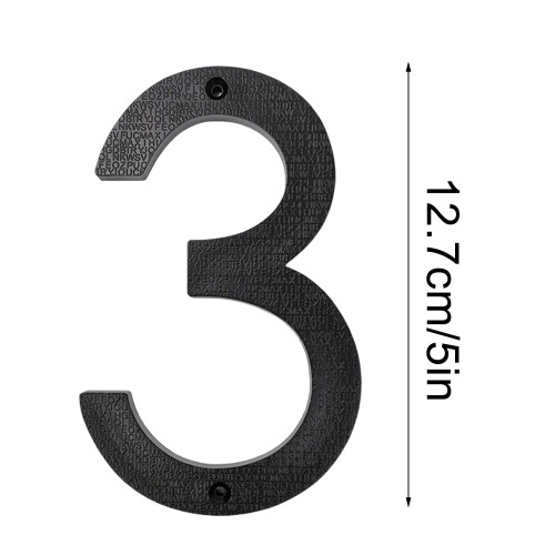 Moderne metalhusnumre, sorte, 13 cm