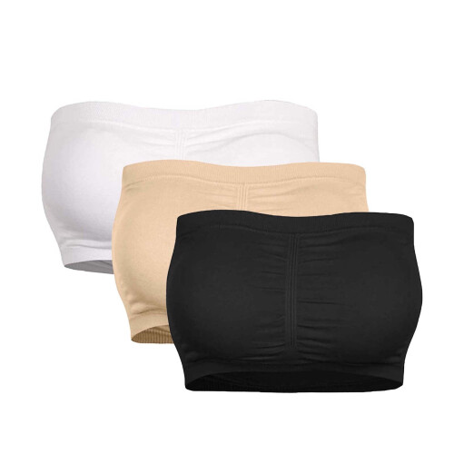 Ærmeløs tubetop i polyester til kvinder, oversized, elastisk, XL