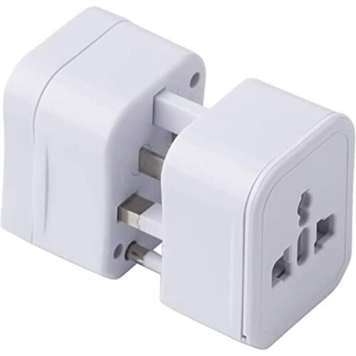 Travel Adapter EU Universal 3-in-1 White 1