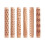 Set van 6 Wood Clay Modeling Pattern Rollers Kit, Clay Rolling Pin Textured Hand Roller Houten Handvat Aardewerk Tools Set 1