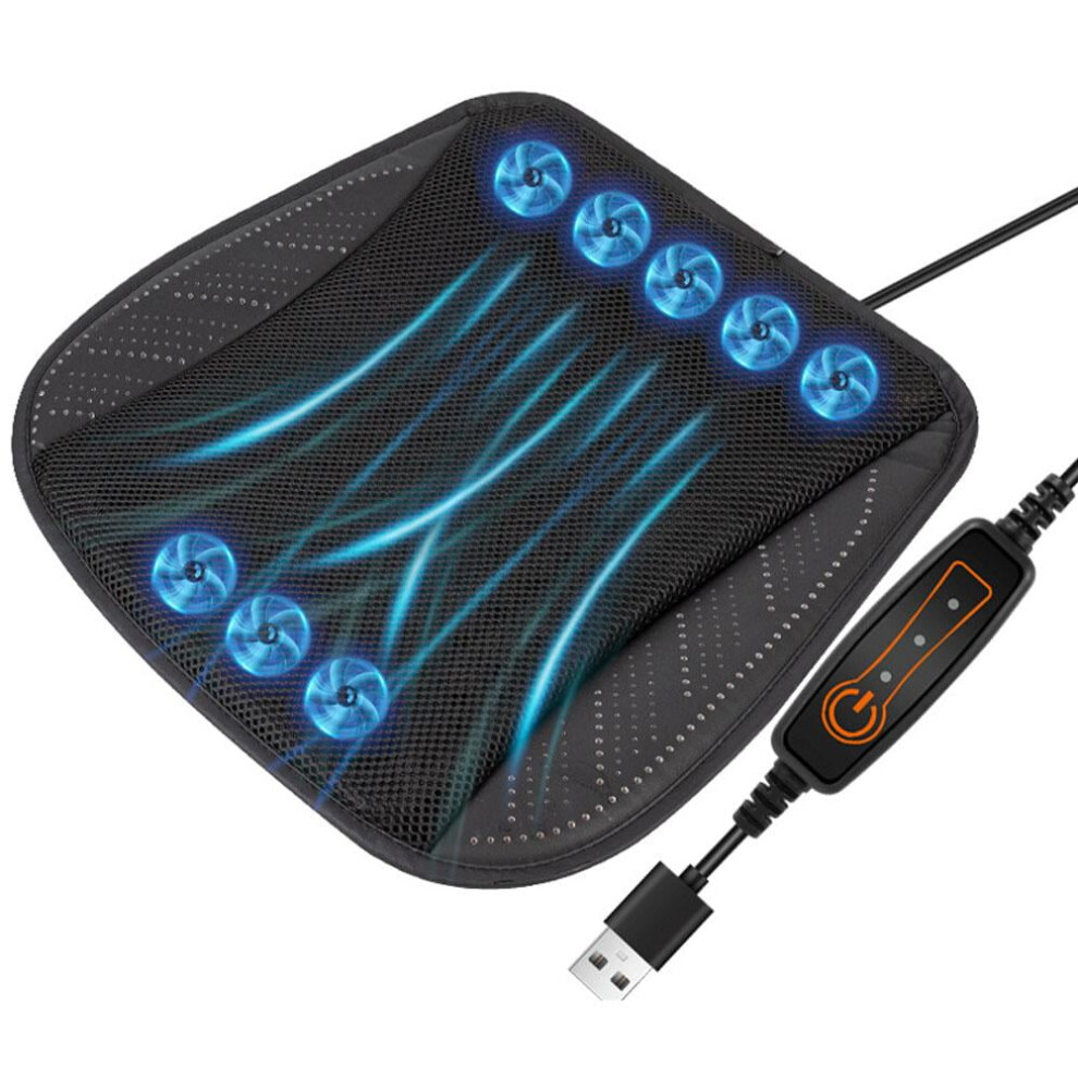 Car Seat Cushion With Usb Fan For Cooling Ventilation 9485826255437