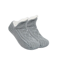 Damesokker med fleecefor og gripeknapper S/M/L