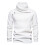 Men's Winter Turtleneck Sweater White Long Sleeve 1