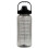 Water bottle with straw 2 liters time marker black 5