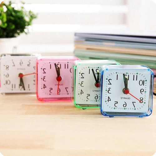 Mini Alarm Clock with Night Light for Students, 2