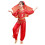 Ensemble rouge décontracté pour danse du ventre, taille 3-4 ans 1