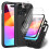 Capa para iPhone 15 com protetor de tela e lente preto 1