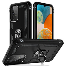 Capa preta com suporte magnético para Samsung Galaxy A23 5G