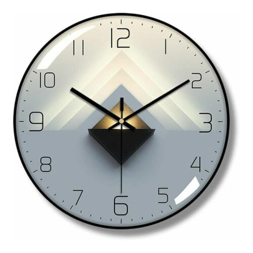Luminous Wall Clock Radio-Controlled 30 cm with Blue LEDs 2