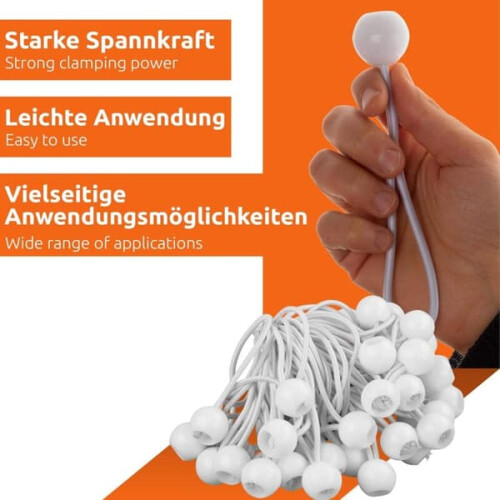 Bungee Cords Elastic Set with Plastic Balls 50 pcs 1