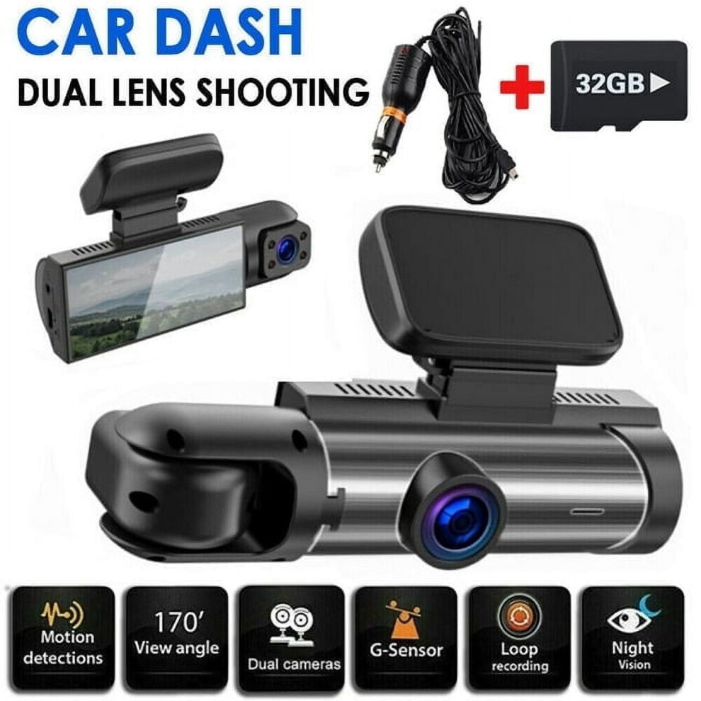 Car Dash Cam Dual Lens 1080P Hd With Night Vision 9485826260417