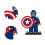 Σετ 8 τεμαχίων τουβλάκια Marvel Superheroes Building Blocks Μίνι φιγούρες δράσης Spider-man Κούκλες 2