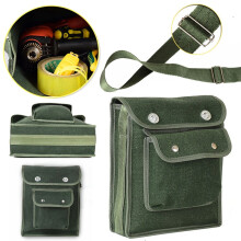 Miesten armeijatyylinen kangaslähettilaukku crossbody-taskulla