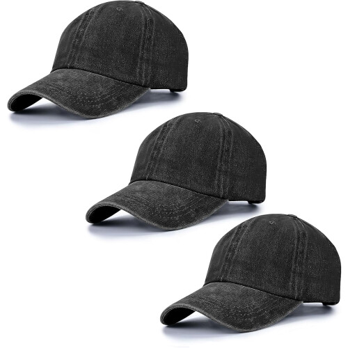 Lippalakki Vintage Washed Distressed 1/2/3 kpl