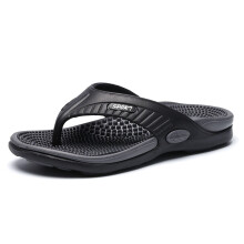 Men's Summer Beach Flip Flops Black Size 9