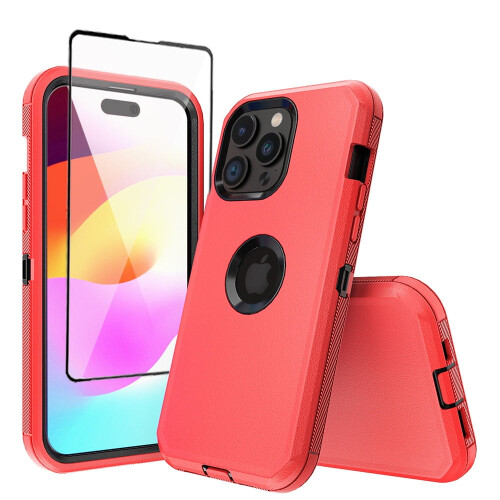 Capa para iPhone 15 Plus com protetor de tela de nível militar