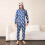 Familiekerstpyjama's met capuchon en sneeuwpopprint 2