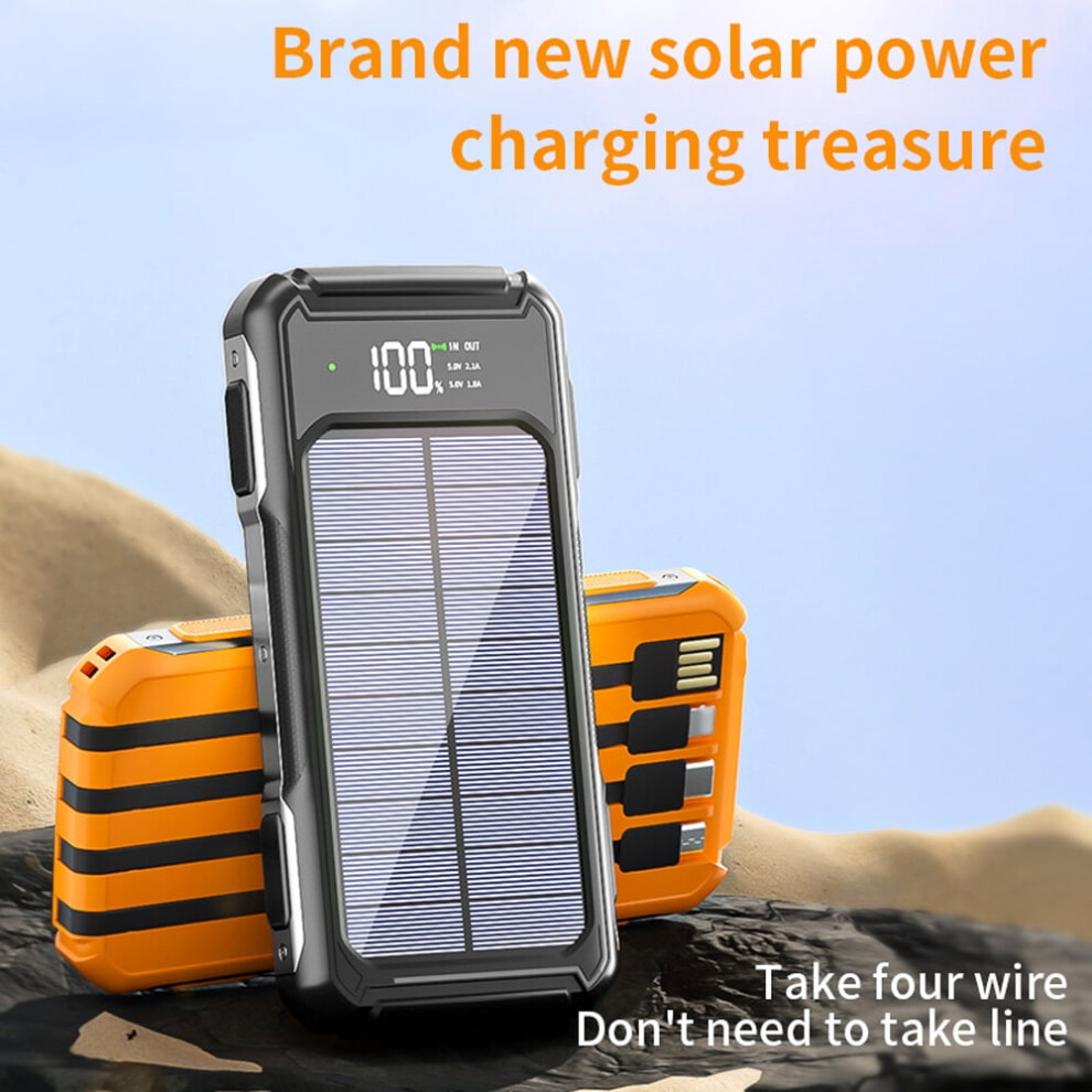 Xhy Power Bank 10000Mah Portable Solar Charger With Led 922042388017