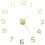 vidaXL wall clock 3D modern design 100 cm gold 2