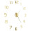 vidaXL wall clock 3D modern design 100 cm gold 3