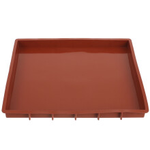 Forma de silicone retangular reutilizável para bolo, pacote com 12 unidades.