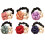 Elastici per capelli in gomma decorati con perle per ragazze, 1