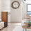Retro wall clock round vintage 12-inch 2