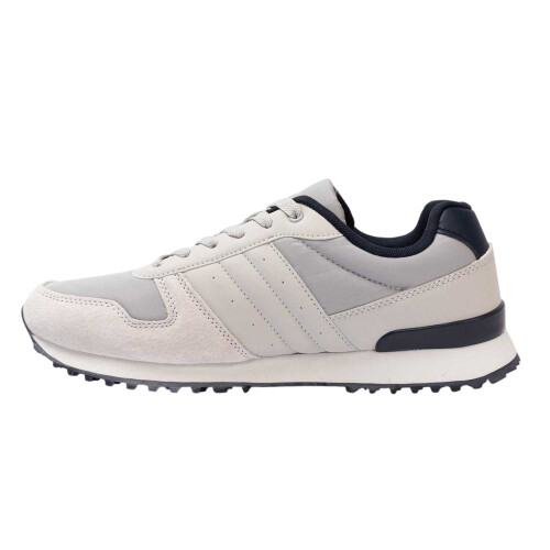 Kappa (9.5 UK, Light Grey/Navy) Kappa Mens Trainers 2