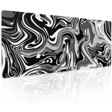 Mousepad Gamer Preto e Branco com Espiral XL 80 x 30 cm