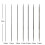 Stainless Steel Double Pointed Needles 20 cm with Case 5